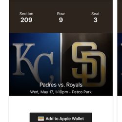 Padres vs Royals Wednesday 1:10pm