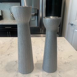Silver Candle Holders . Like New!