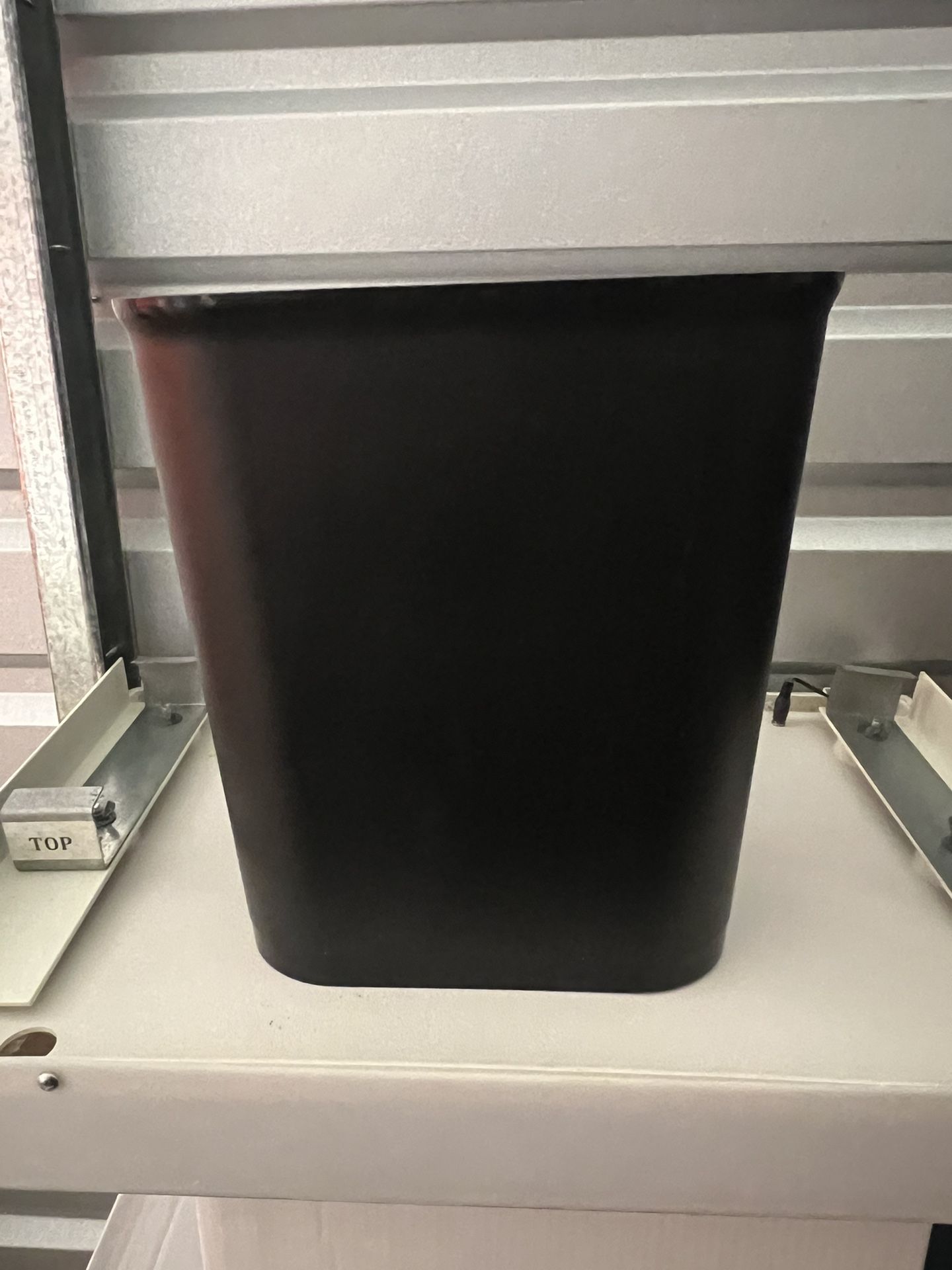 Waste Safe Fire Resistant Wastebasket . Black