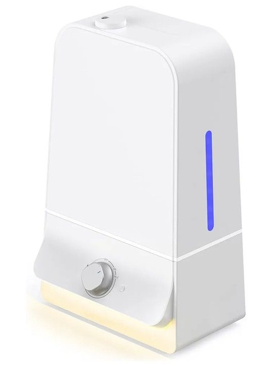 Humidifiers for Bedroom Large Room Home, Cool Mist Humidifiers 6L for Baby and Plants, 20-60 Hours of Run Time, 26dB Quiet Ultrasonic, 360° Nozzle, Ni