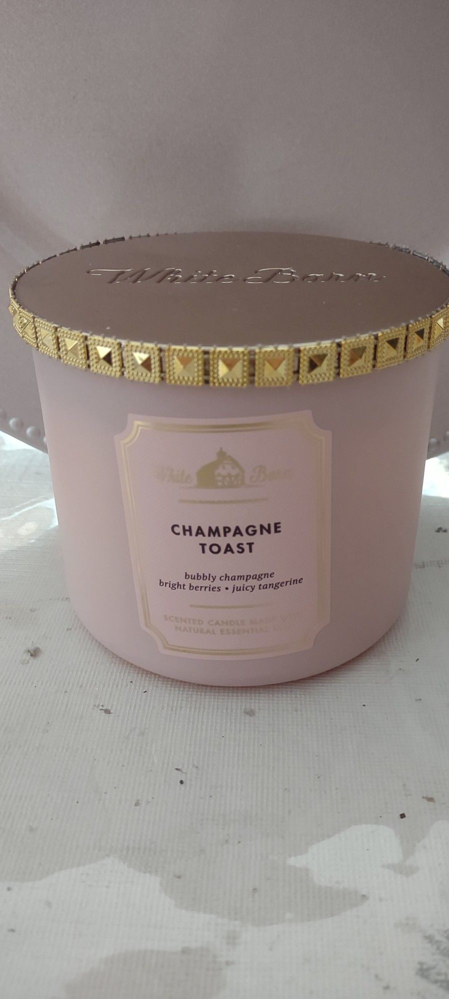 Candle 3 Wic New Champagne Toast From White Barn
