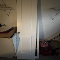 New White Door With Frame