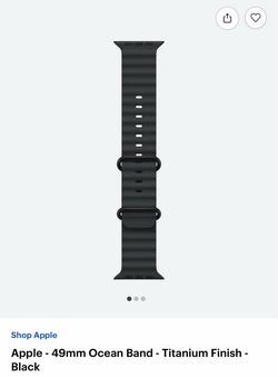 Black Apple Watch Ocean Band