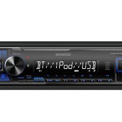 KENWOOD KMM-BT270U Bluetooth Digital Media Car Stereo Receiver with USB Port – AM/FM Radio, MP3 Player, High Contrast LCD, Detachable Face Plate, Sing