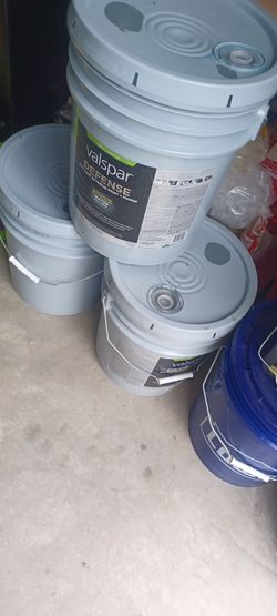 15 gallons.Valspar Defense is Valspar’s premium exterior paint and primer. Retailing