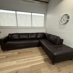 Leather Sectional Couch