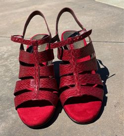 Aerosols red sandals