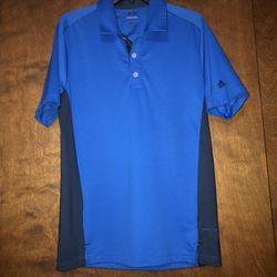 Men’s Adidas Golf Pure Motion size small blue polo shirt