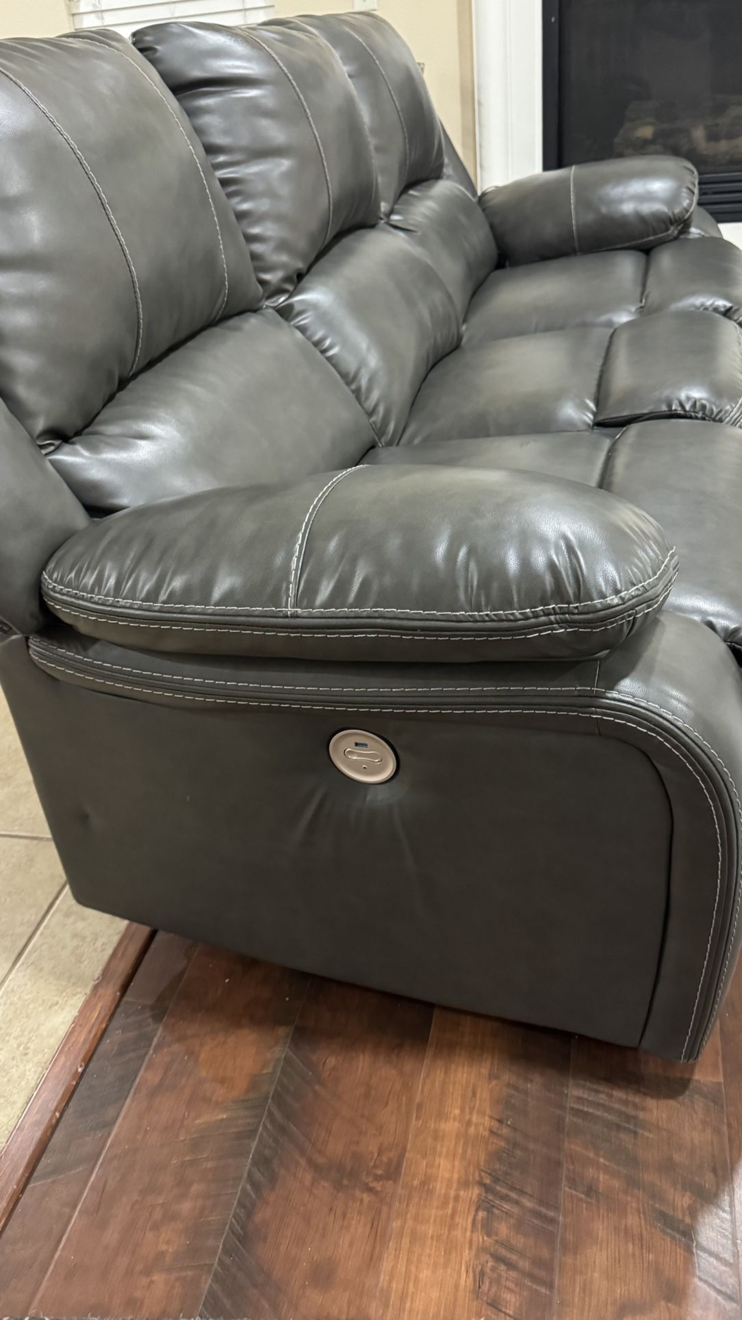 Ashley Power Recliner sofa and Manual Recliner Chair