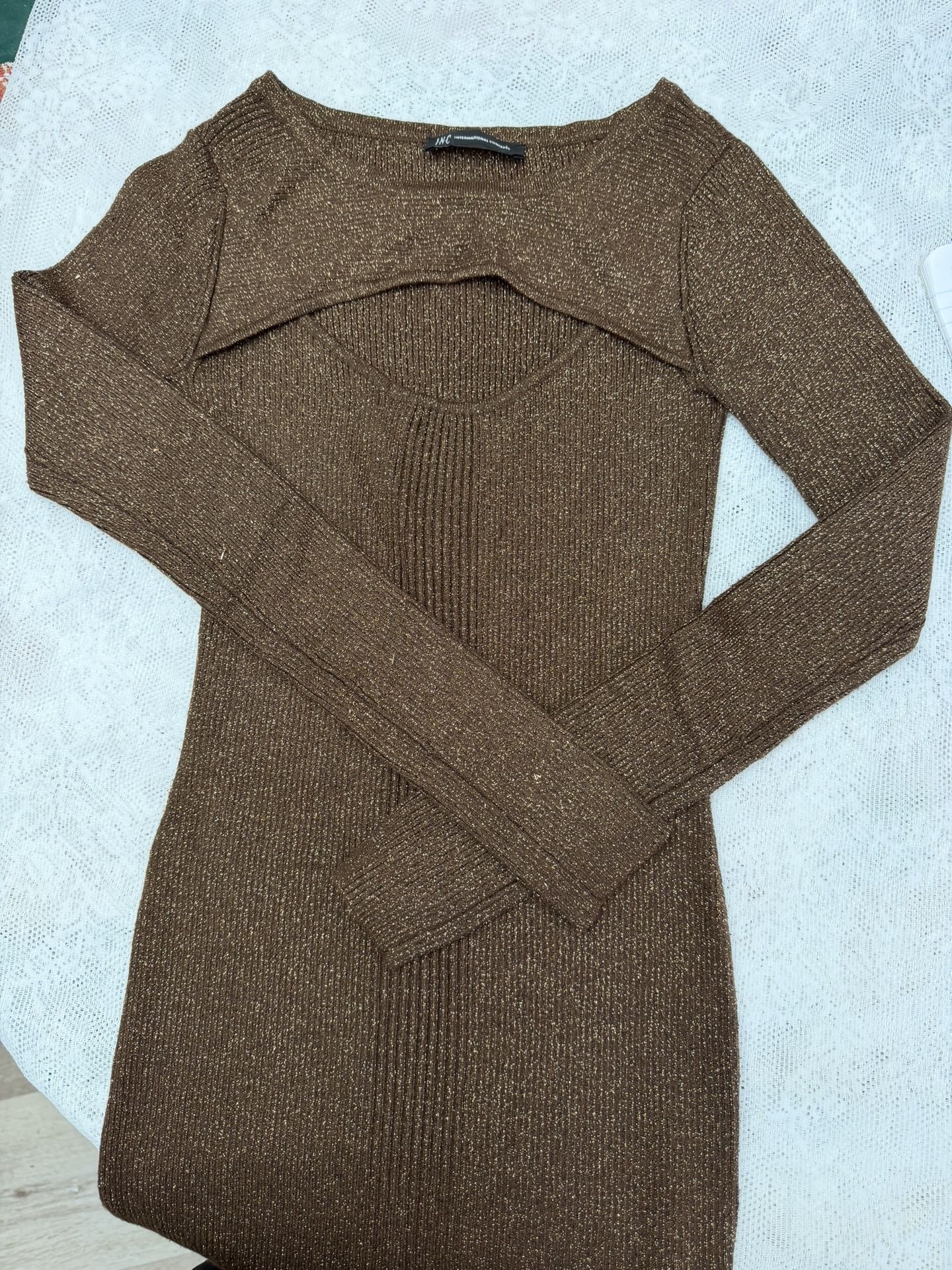 Gold Brown I.N.C Dress