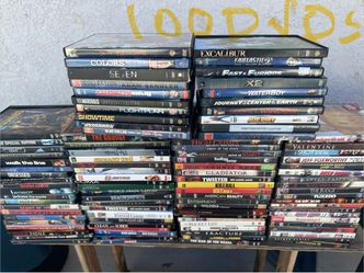Lot of 100 DVDs Mixed Movies