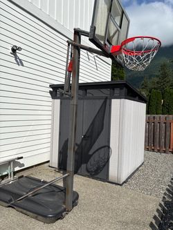 Adjustable basketball hoop 7-10’