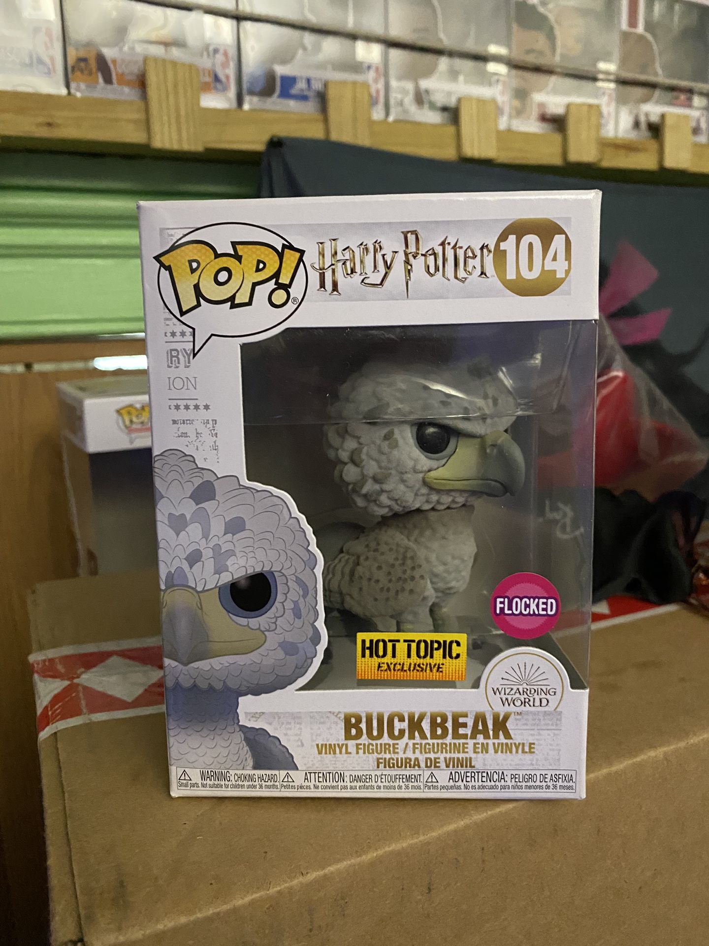 Buckbeak Flocked Black Eyes Funko Pop