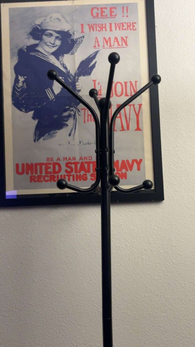 Metal Coat Rack with Umbrella Stand