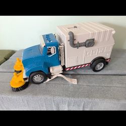 Large Street Sweeper, Driven By Battat