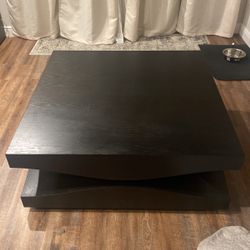 Modern Black Wooden coffee Table