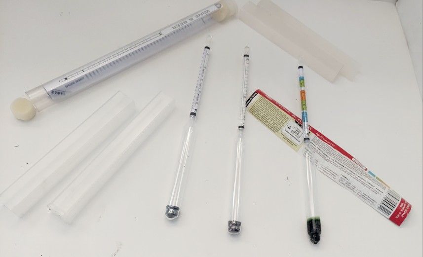 3 Beer Wine Hydrometers 