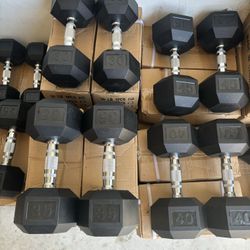 Brand New Rubber Dumbbells $1.35 A Pound