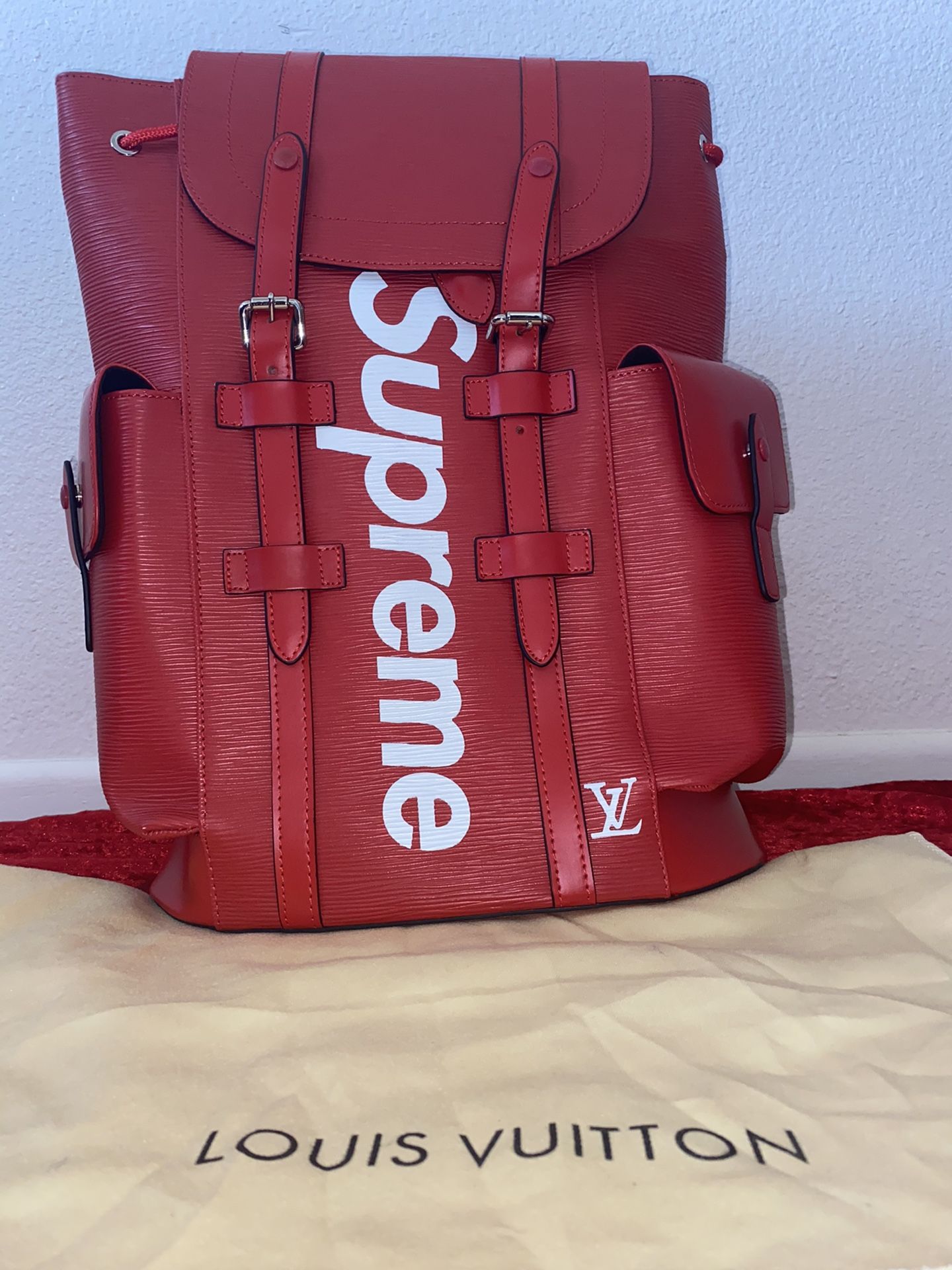 Louis vuitton supreme bookbag sale