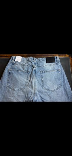 Zara brand NWT Men's Baggy Loose Blue Denim Jeans size 34