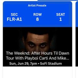 The Weekend: After Hours Till Dawn