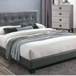 BRAND NEW QUEEN PLATFORM BED FRAME WITH BAMBOO MATTRESS INCLUDED $329