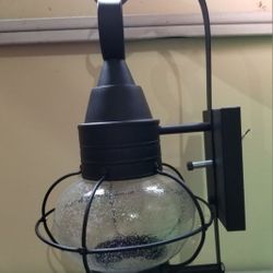 Vaxcell Outdoor Wall Lamp.  Black textured finish.  New in box.  