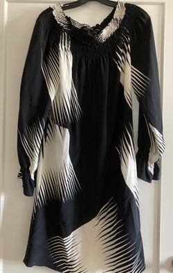 JayGodfrey Silk Over The Knee Dress / Off Shoulder Option Sz 8