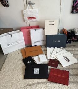 Luxury CHANEL ZEGNA KITH ALO CARTIER Empty Boxes & Bags