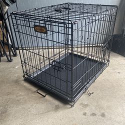 24”  2-Door Metal Wire Pet Crate-kennel