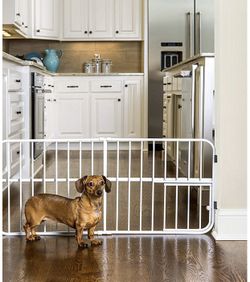 Carlson Pet Products Lil' Tuffy Expandable Gate with Small Pet Door