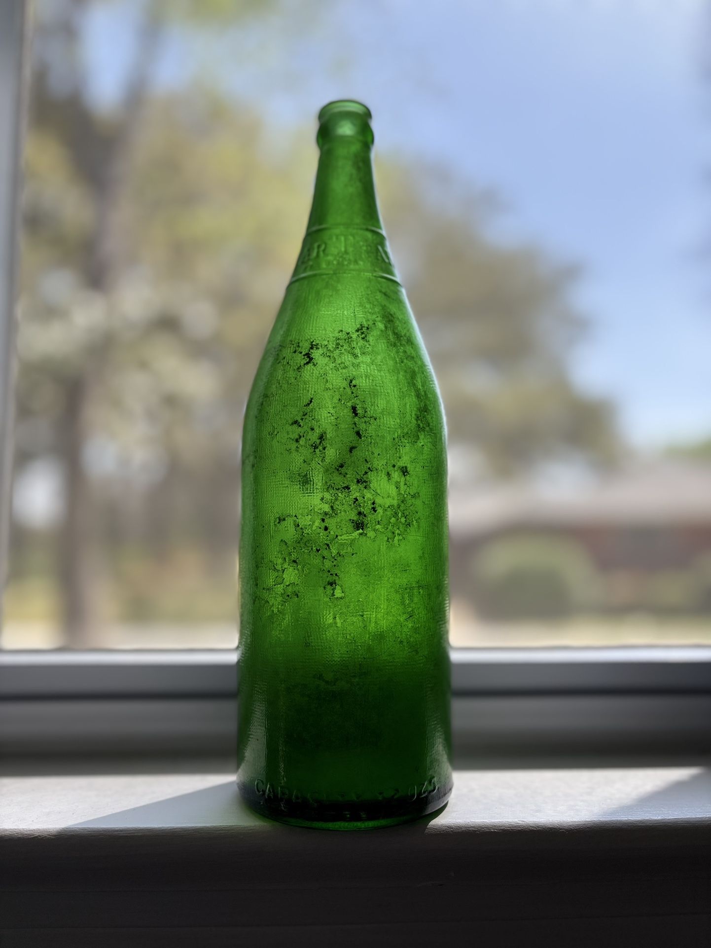 1946 Green Ginger Ale Bottle