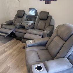 Sofa y butacon reclinables