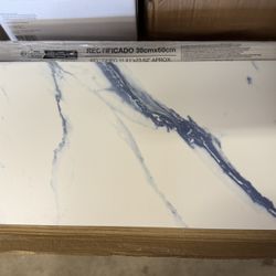 Calacatta Cobalt 12" x 24" Matte Porcelain Tile