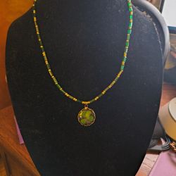 Crystal Homemade 4 Leaf Clove Necklace