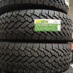 4 New Tires 275/60/20 TBB Tires