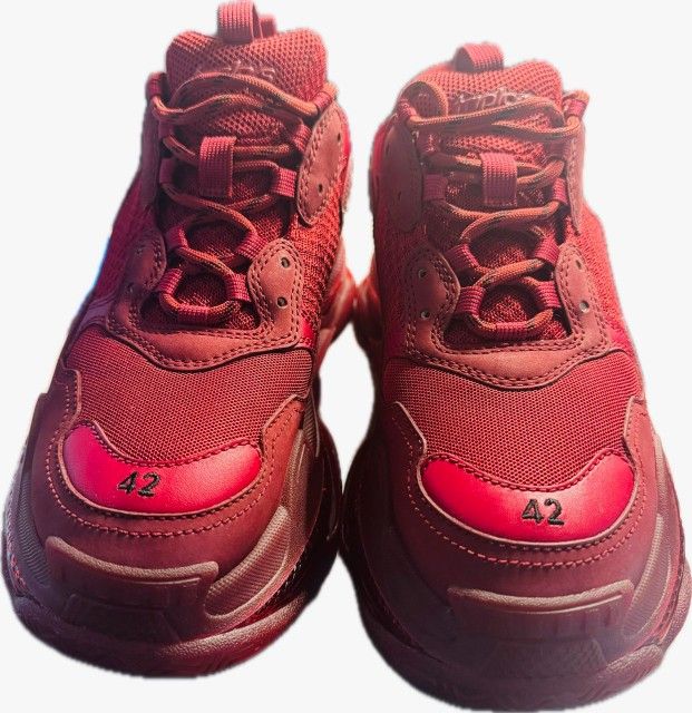 Balenciaga Triple S Burgundy Red