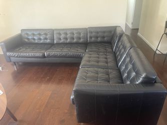 IKEA Leather Sofa