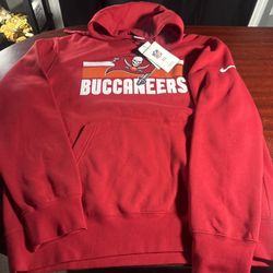 Tampa Bay Buccaneers Hoodie Men Large Red Nike NFL Pullover Long Sleeve New