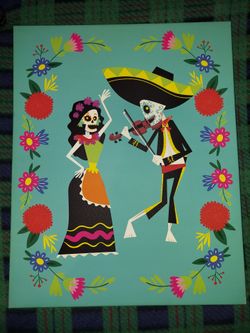 Day of the dead wall art