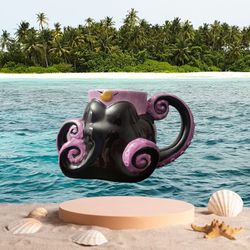 Walt Disney Villains Ursula Little Mermaid Mug Cup Coffee Tentacles Ceramic 3D