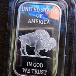 1 Solid Ounce Of Silver Indian Head / Buffalo 