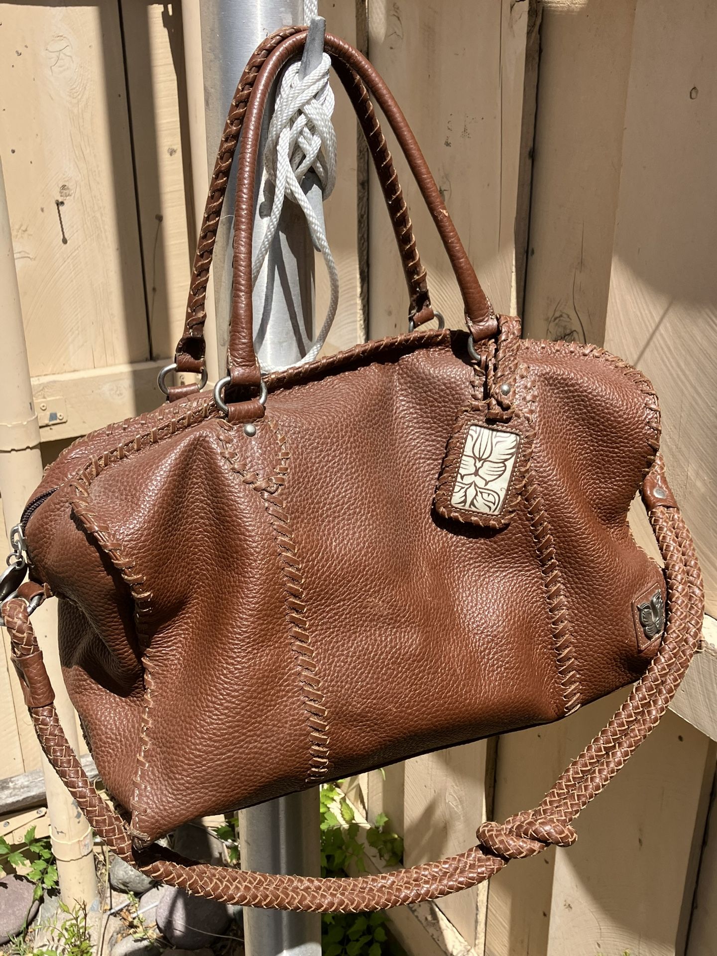 HEAVY DUTY LEATHER “OVERNIGHTER/TRAVEL” BAG BY TABITHA