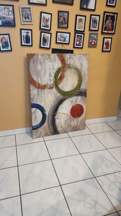 3x4 RENDEZVOUS Abstract Canvas Art (EXC. COND)