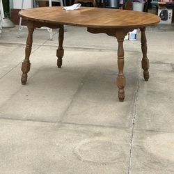 Vintage Maple Dining Room Table 