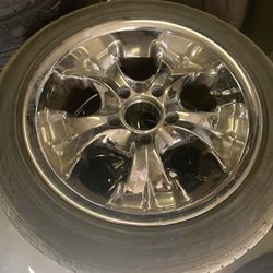 Set of 17” rims with tires for sale