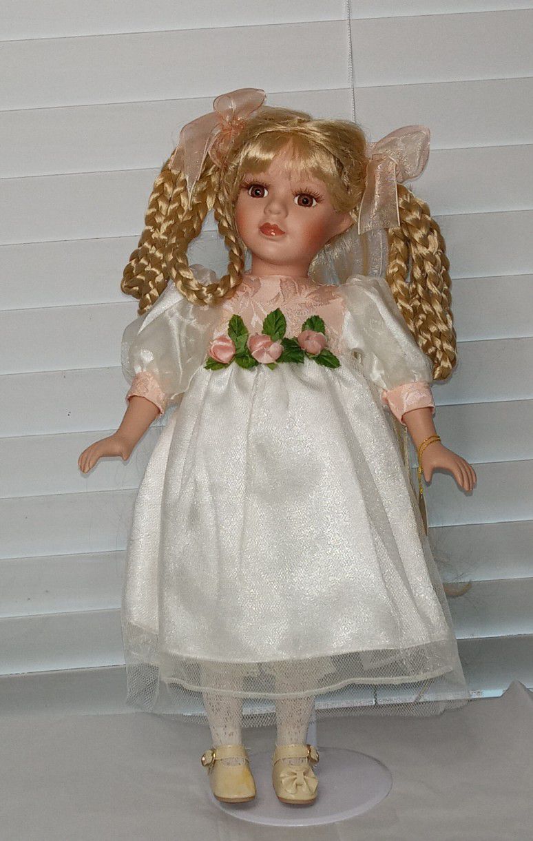 Dandee Collector's Choice Doll Genuine Fine Bisque Porcelain Limited Edition 