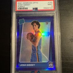 2021 Donruss Optic Josh Giddey Purple