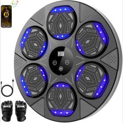Music Boxing Machine, Boxing Wall Mount Machine for Kids Adult, Bluetooth Smart Boxing Traineing Machine with Boxing Gloves