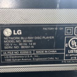 LG Blue Ray Disc Player(BD350)
